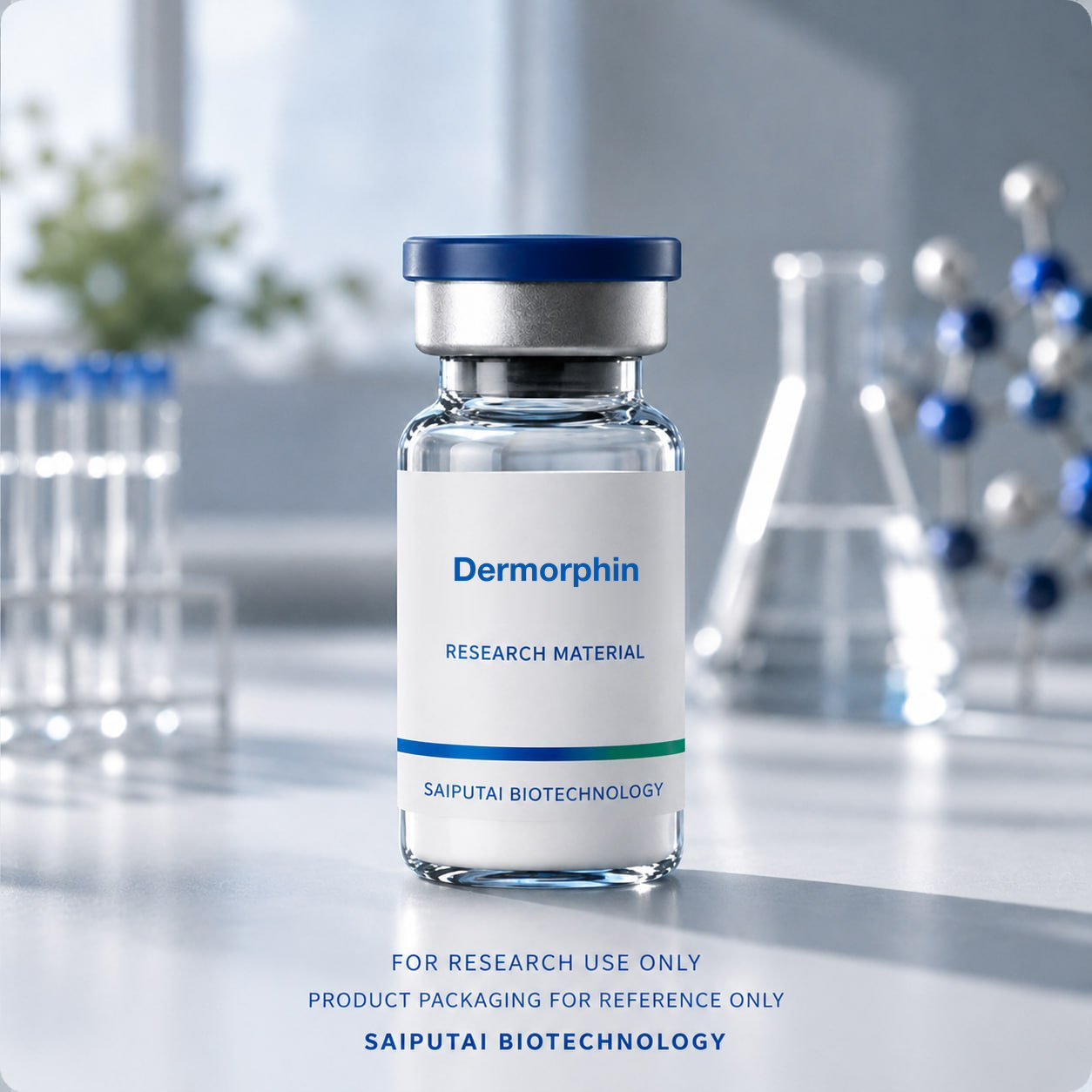 Dermorphin research material packaging